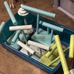 Hand crafter jewelry displays storage bracelets bangles necklaces